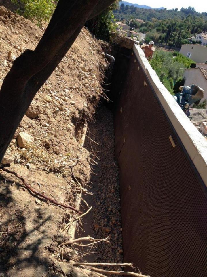 Mur de soutènement Cannes