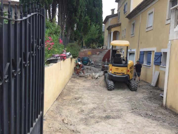 Rénovation d'une entrée Cannes