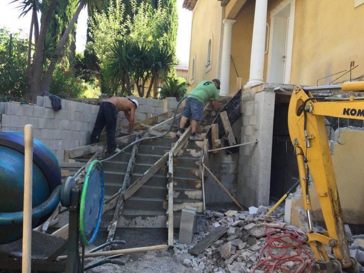 Rénovation d'une entrée Cannes