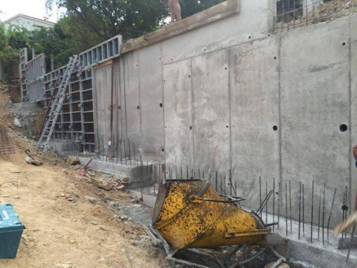 Mur de soutènement Cannes